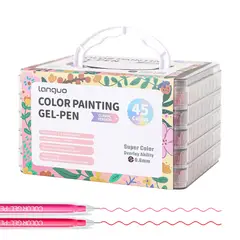 LANGUO - Set Lápices Gel 45 Colores -