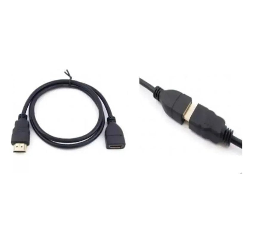 GENERICO Cable Extensor Hdmi De 30 cm Macho-hembra
