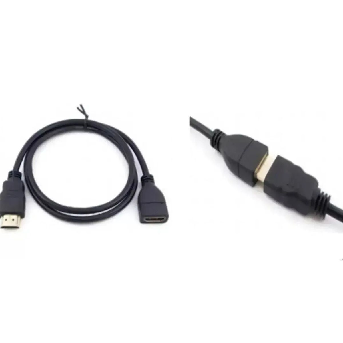 GENERICO - Cable Extensor Hdmi De 30 cm Macho-hembra