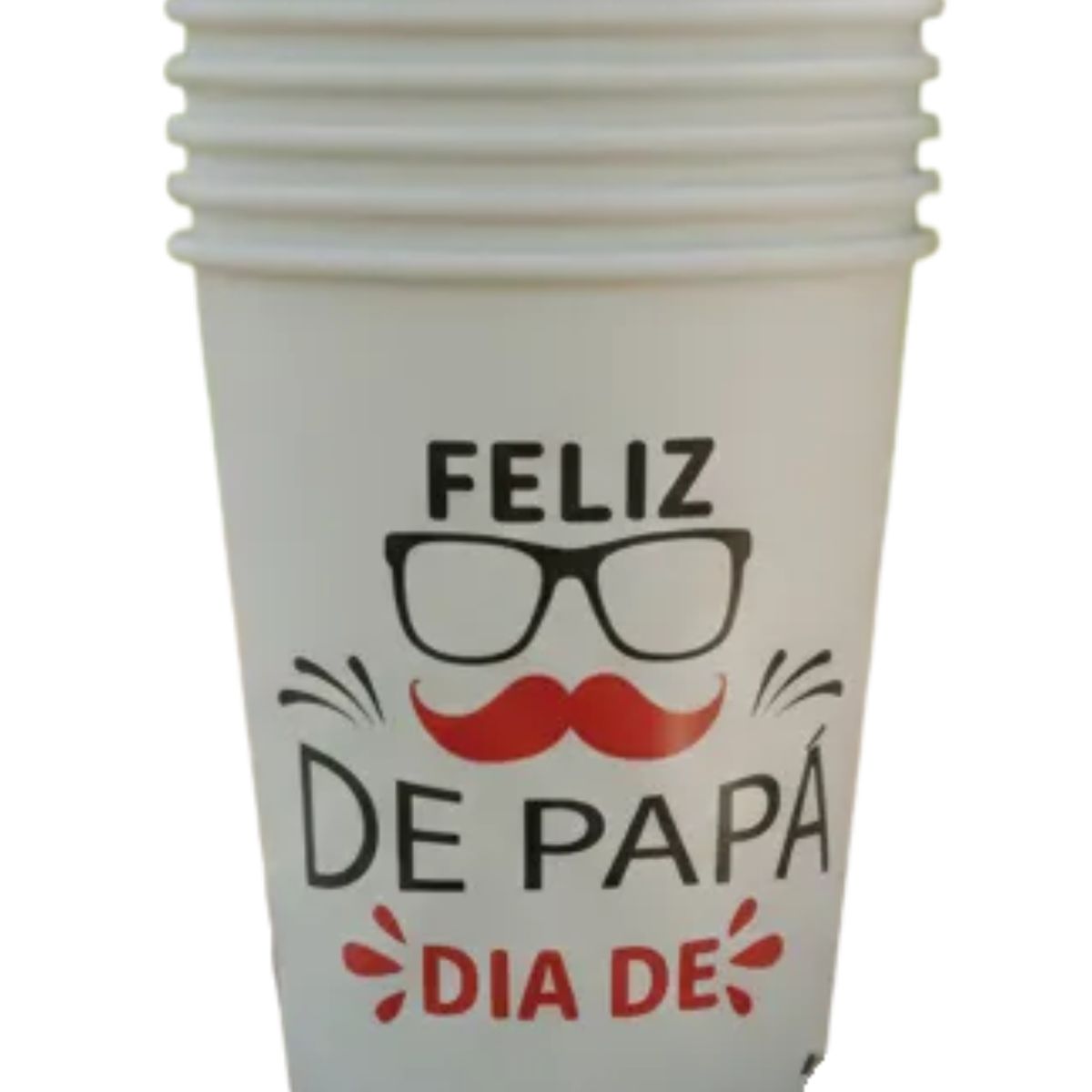 GENERICO - Set 12 Vasos Desechables De Papel Duraderos Dia Del Padre