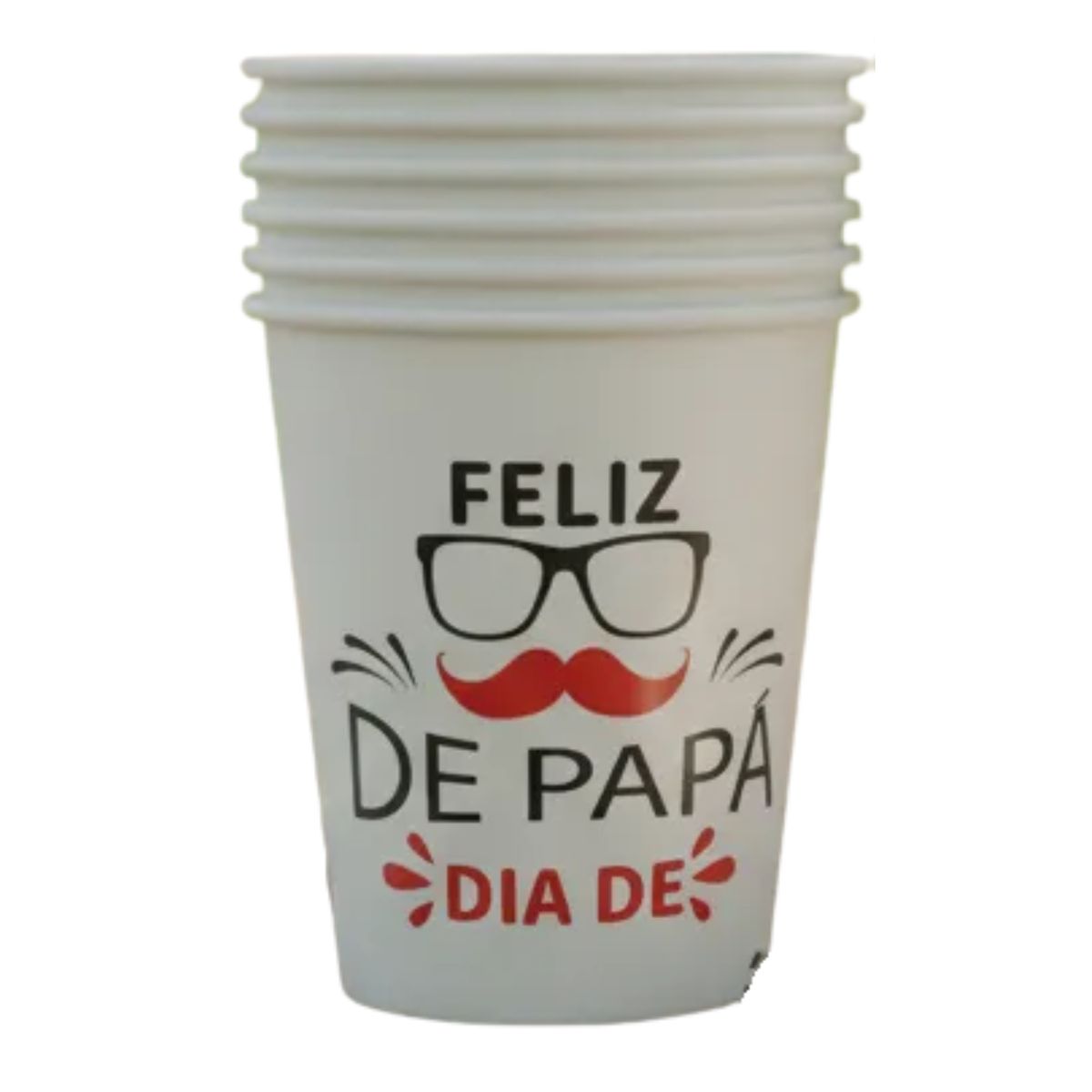 GENERICO - Set 12 Vasos Desechables De Papel Duraderos Dia Del Padre