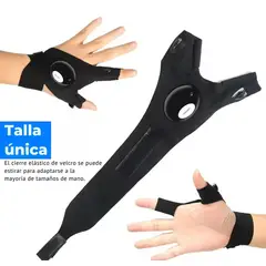 GENERICO - Par Guantes Con Luz Led Linterna Manos Libres Pesca Mecánica