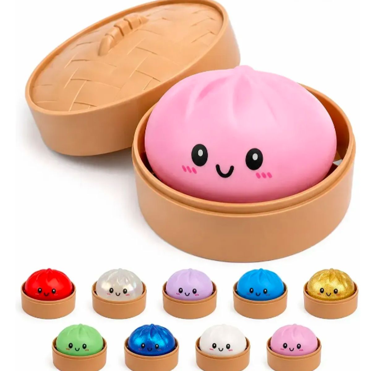 GENERICO - Dumpling Squishy de colores Anti Stress, se envia una unidad al azar