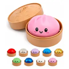 GENERICO - Dumpling Squishy de colores Anti Stress, se envia una unidad al azar