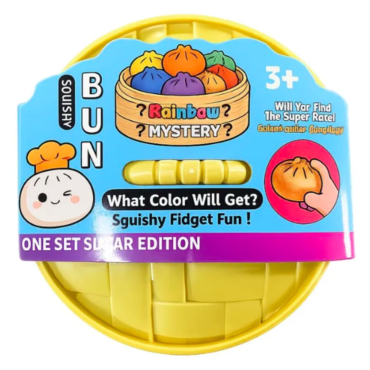 GENERICO - Dumpling Squishy de colores Anti Stress, se envia una unidad al azar