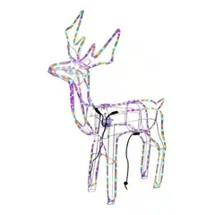 GENERICO - Reno Navideño Decorativo con Luz LED Solar 90cm