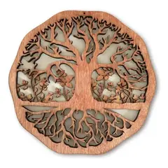 GENERICO - Cuadro Decorativo Árbol de la Vida en Madera
