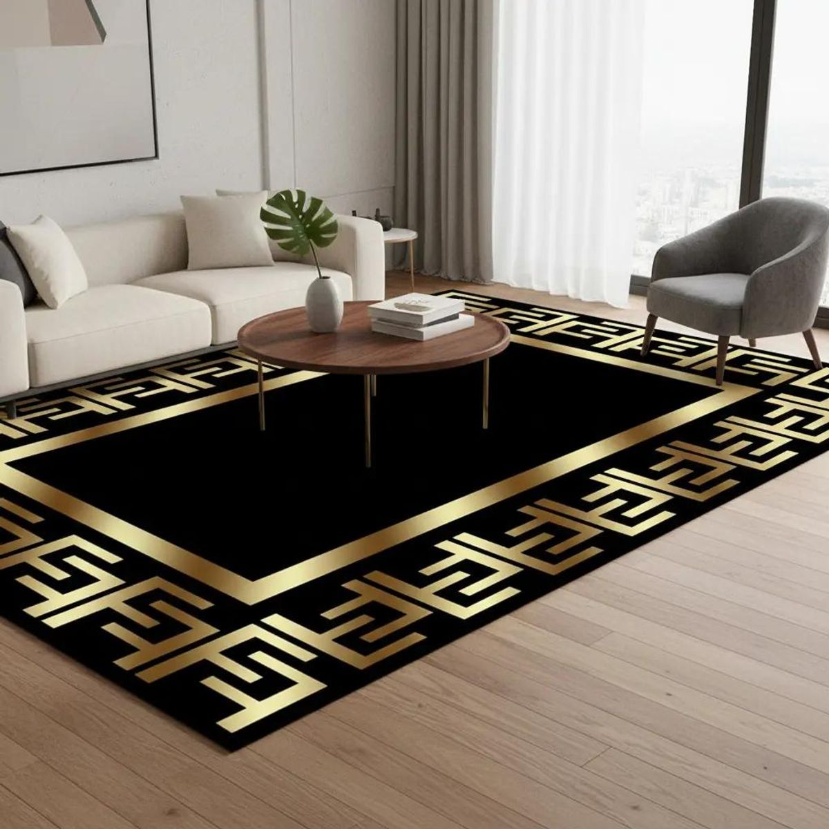 GENERICO - Alfombra Antideslizante Diseño 3D 200x240 cm