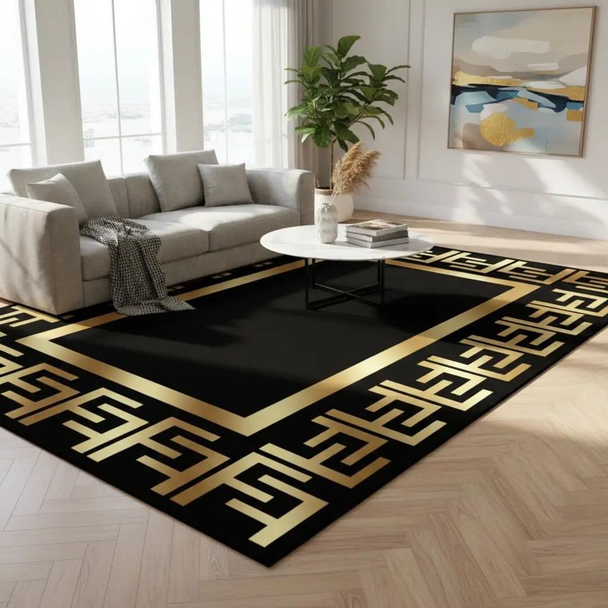 GENERICO - Alfombra Antideslizante Diseño 3D 200x240 cm