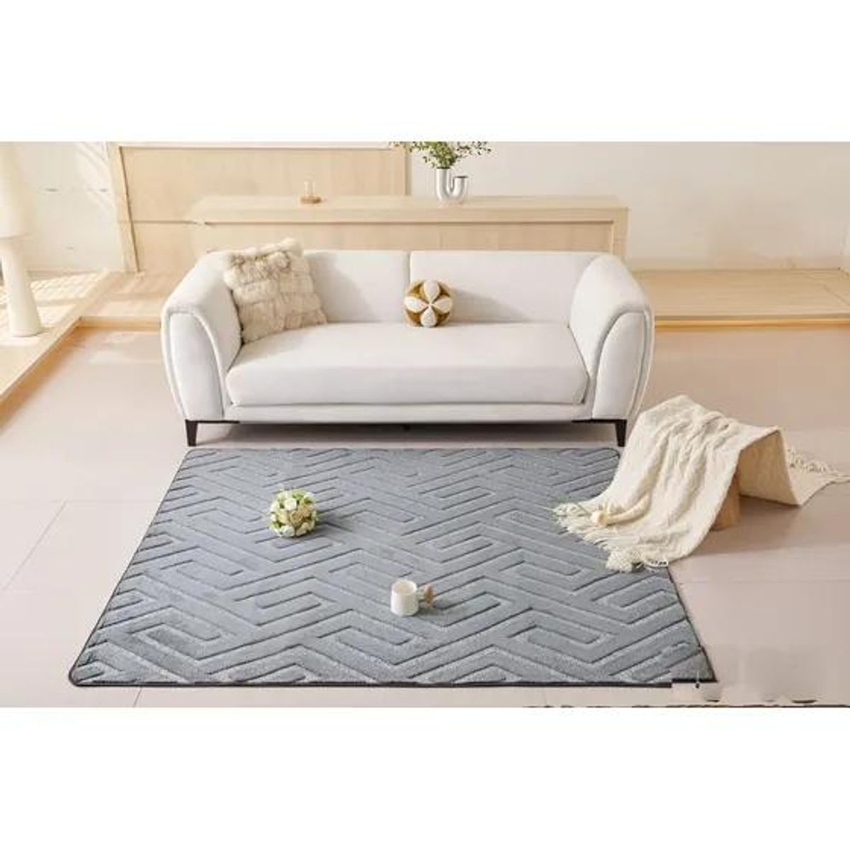 GENERICO - Alfombra Jacquard Cutting 160x200 cm para Living