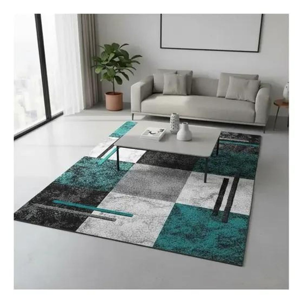 GENERICO - Alfombra Diseño Geométrico Ilusión 3D 200x240 cm