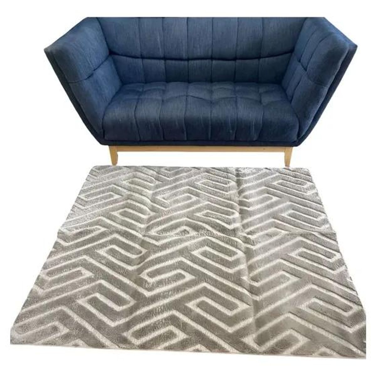 GENERICO - Alfombra para Living y Comedor con Diseño Geométrico 160x