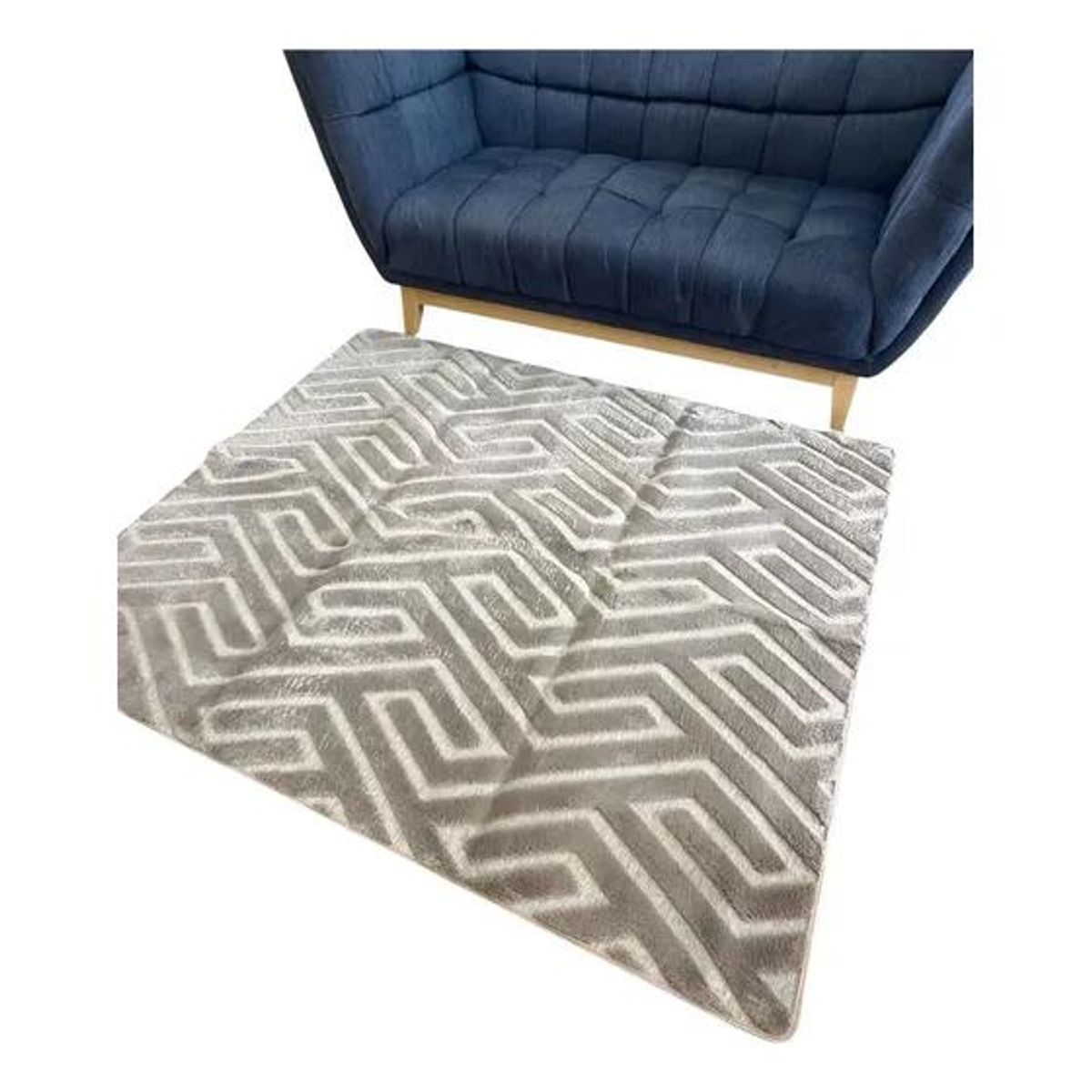 GENERICO - Alfombra para Living y Comedor con Diseño Geométrico 160x
