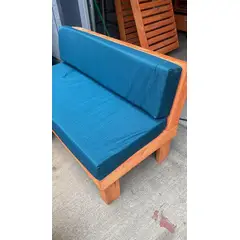 GENERICO - Cojín Rectangular para Terraza 124x50x10 cm Densidad 21