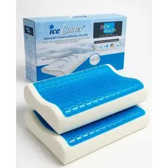 GENERICO - Pack 2 Almohadas Cervicales Memory Foam Gel 60x35cm