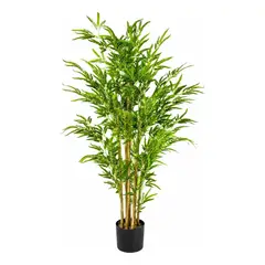 GENERICO - Planta Artificial de Bambú 120 cm para Decoración