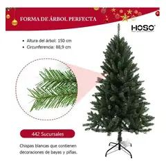 GENERICO - Árbol de Navidad Artificial Verde 1.50m