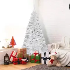 GENERICO - Árbol de Navidad Blanco 2.1M 800 Ramas Base Metálica