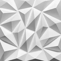 GENERICO - Pack 16 Paneles Decorativos Diamante 3D PVC Blanco