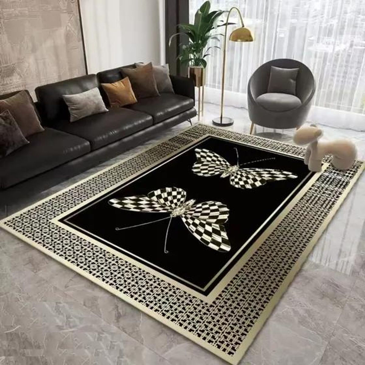 GENERICO - Alfombra Moderna 200x240 cm con Diseños Decorativos