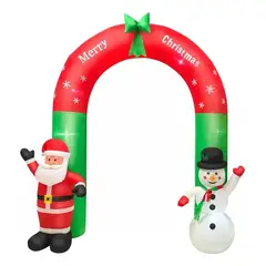 GENERICO - Inflable Navideño Arco con Muñeco de 210 cm
