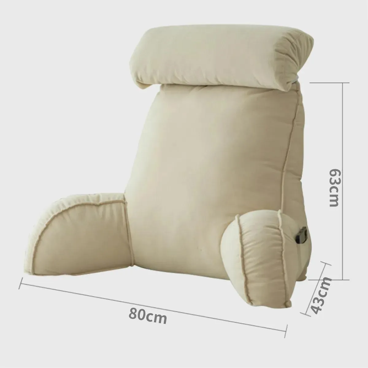 GENERICO - Cojín de respaldo ergonómico con almohada removible