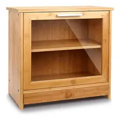 GENERICO - Caja para Pan de Bambú y Madera Decorativa