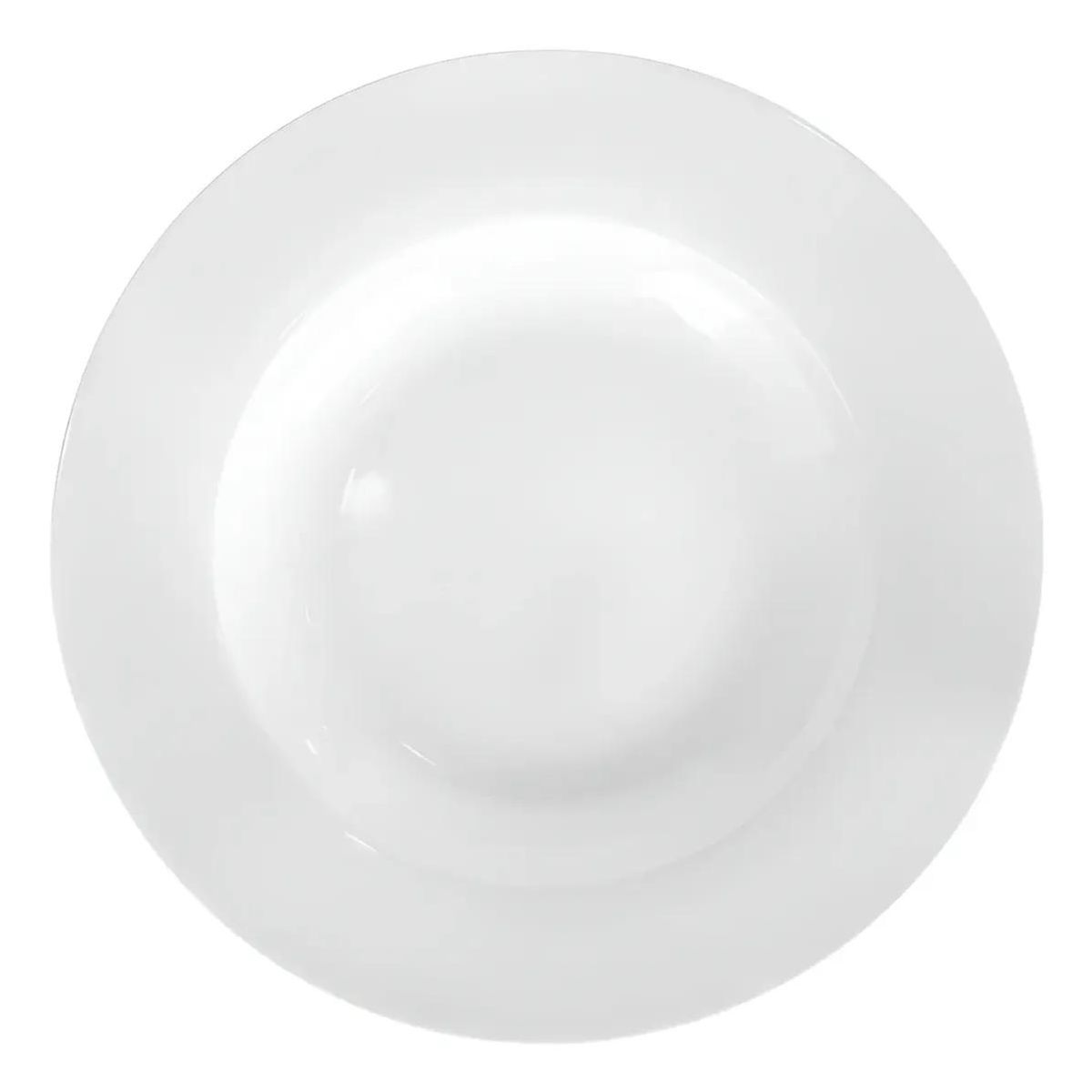 GENERICO - Set 6 Platos Hondos de Porcelana 23 cm