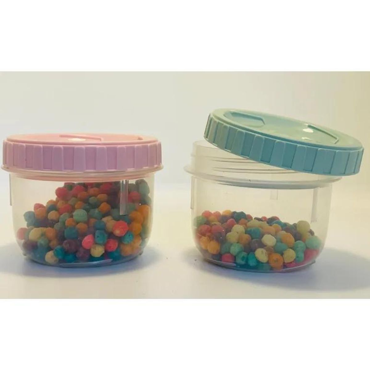 GENERICO - Set 10 Potes Apilables con Tapa Rosca 150 ml