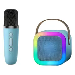 GENERICO - Mini Parlante Portátil Karaoke Bluetooth con Micrófono