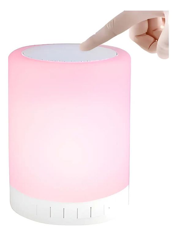 GENERICO Parlante Bluetooth Recargable con Luz y Control Táctil
