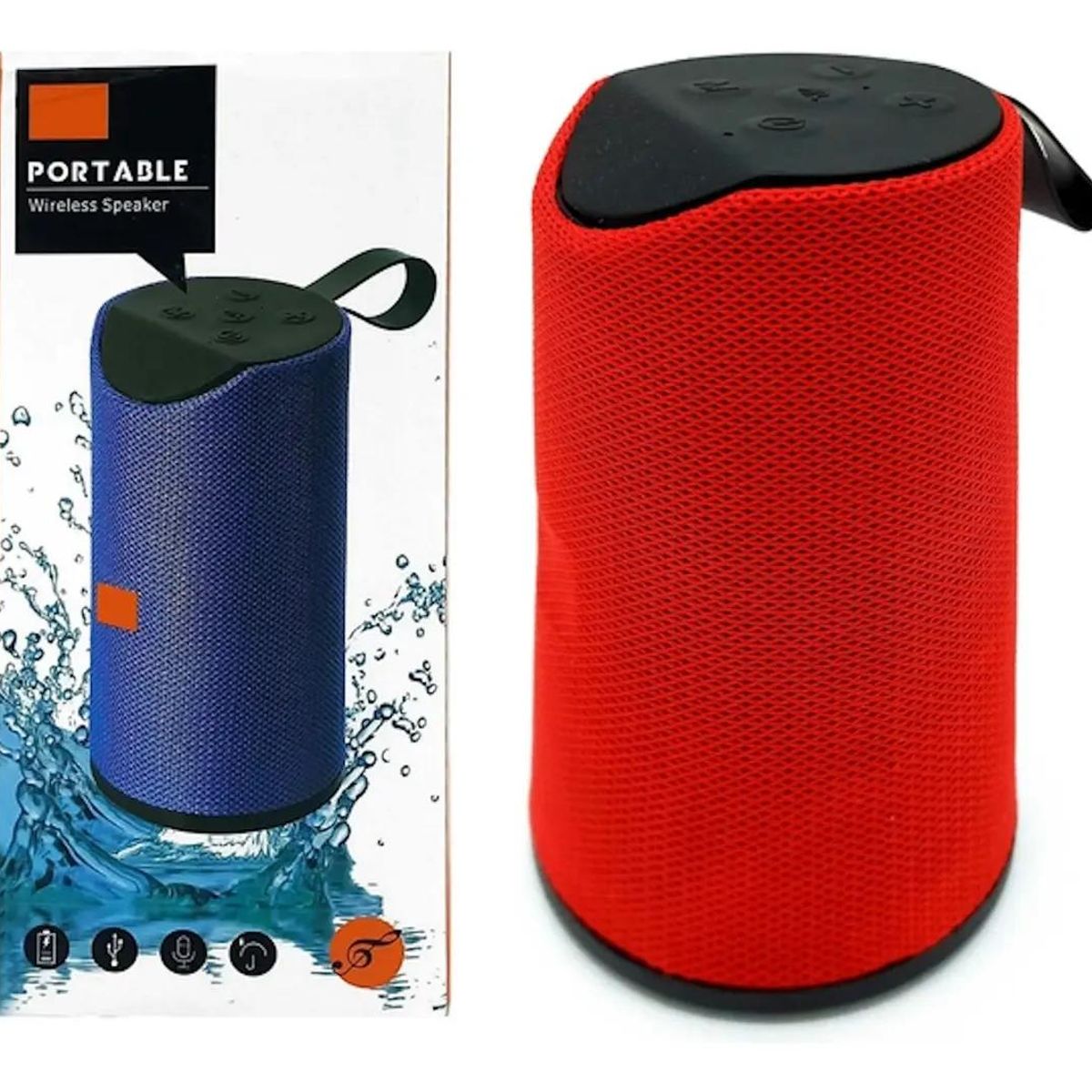 GENERICO - Parlante portátil inalámbrico Bluetooth