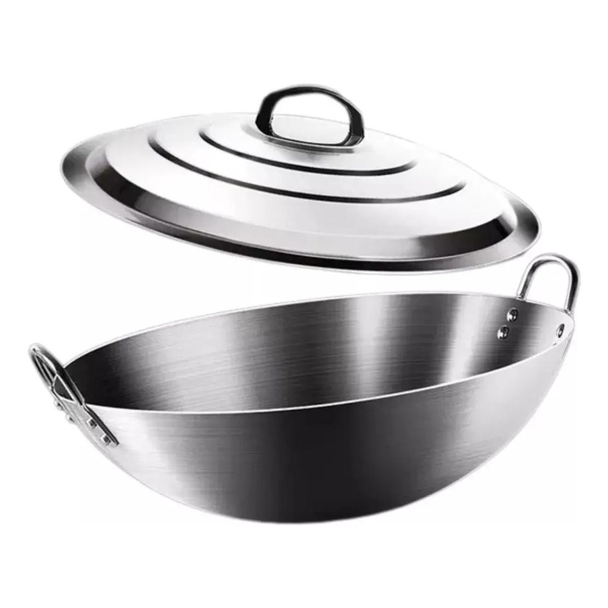 GENERICO - Disco de Acero Inoxidable para Cocimiento 50 cm con Tapa
