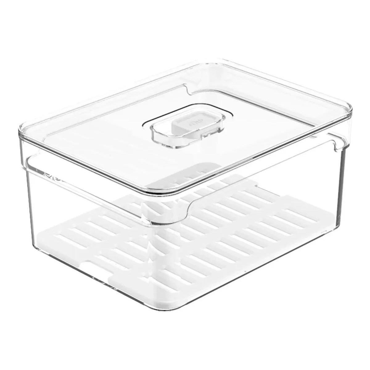 GENERICO - Organizador para refrigerador Clear Fresh 2,2 litros