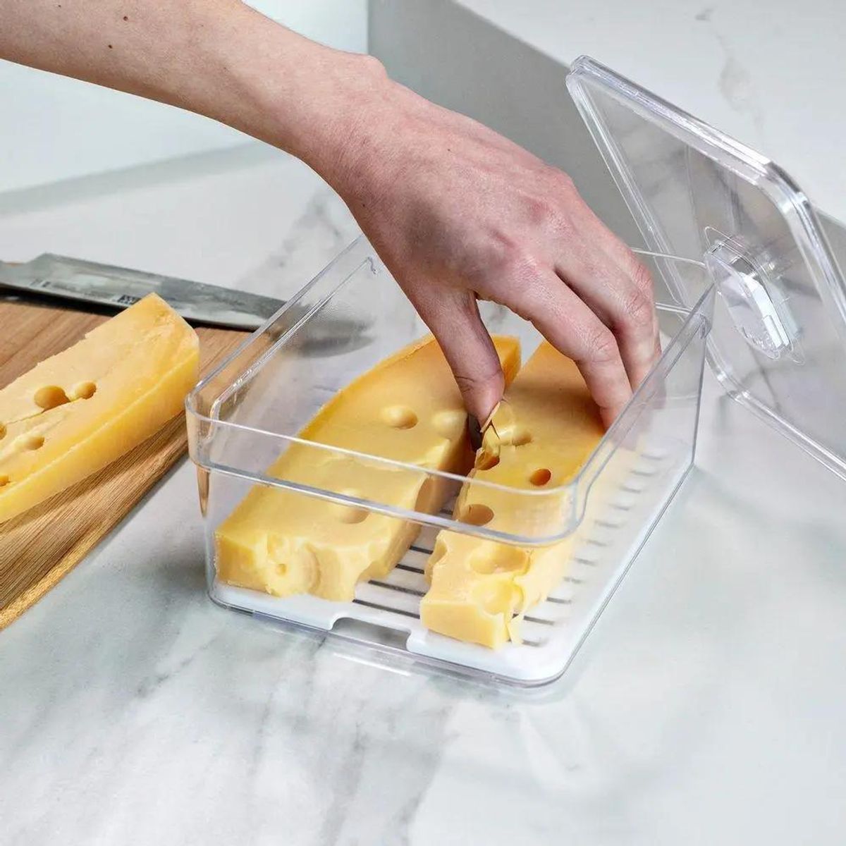 GENERICO - Organizador para refrigerador Clear Fresh 2,2 litros