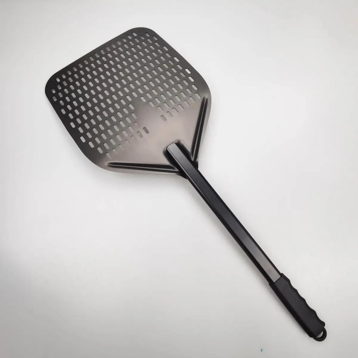 GENERICO - Paleta para pizza con mango abatible de aluminio y madera