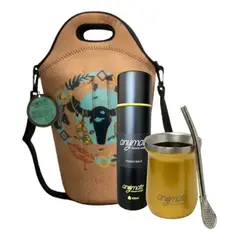 GENERICO - Pack Matero con Termo Bala 500ml, Mate y Bombilla
