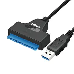 GENERICO - Cable Adaptador Usb 3.0 A Sata Iii Para 2.5 Ssd Y Hdd Discos Duros Pc Notebooks BELUG