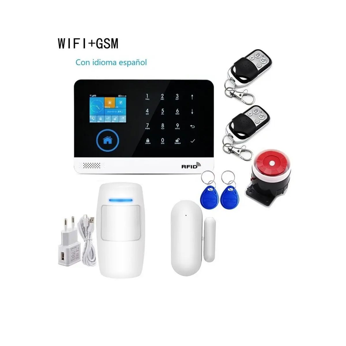 Alarma Gsm+wifi Para Casa Oficina Aviso Celular Homologados, marca GENERICO - Foto 2