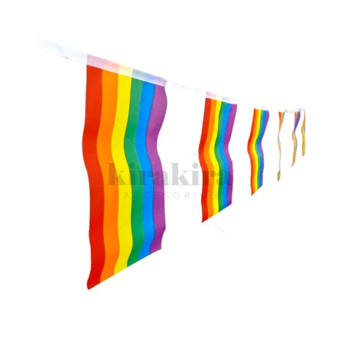 GENERICO - Guirnalda Bandera Diversidad Arcoiris 3 Metros 1 Unidad