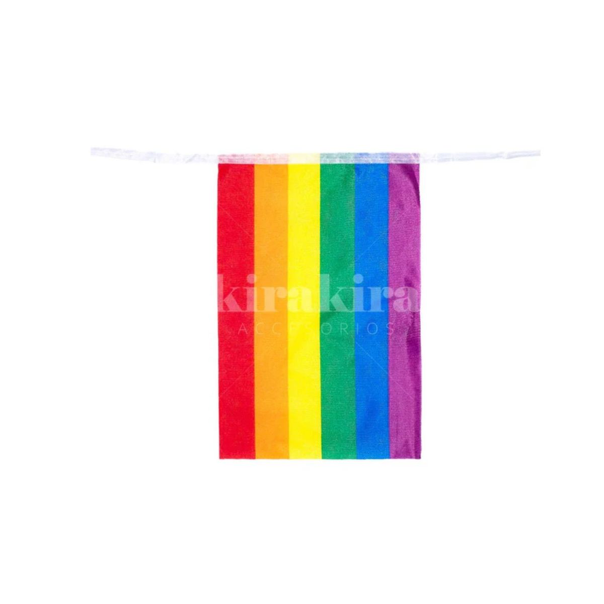 GENERICO - Guirnalda Bandera Diversidad Arcoiris 3 Metros 1 Unidad