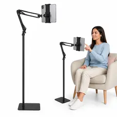 GENERICO - Soporte Tablet Celular De Piso Brazo Articulado Ajustable 360°