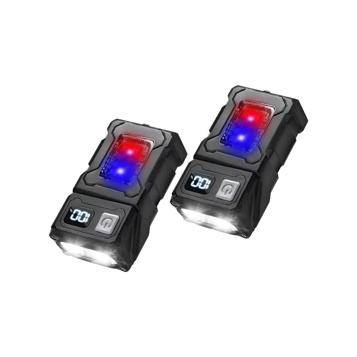GENERICO - Pack X2 Linterna Recargable Giratoria Iman Linterna Mini Labg