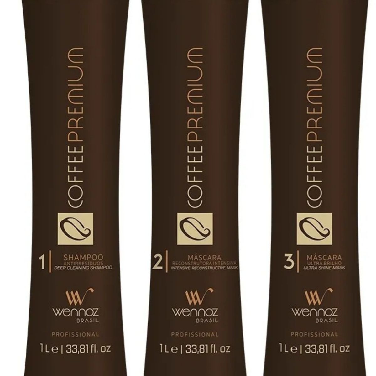 HONMA TOKYO - Alisado Coffee Premium  Kit 3 pasos 1000 ml Wennoz Honmatokyo