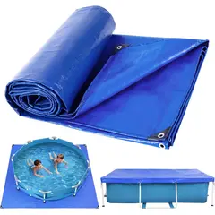 GENERICO - Cobertor De Piscina, Lona Multiuso 12x10 Mts Lona impermeable Con Ojetillos