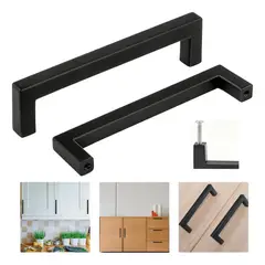 GENERICO - 2pcs Manijas Armario Cocina Acero Inoxidable Muebles Cajón