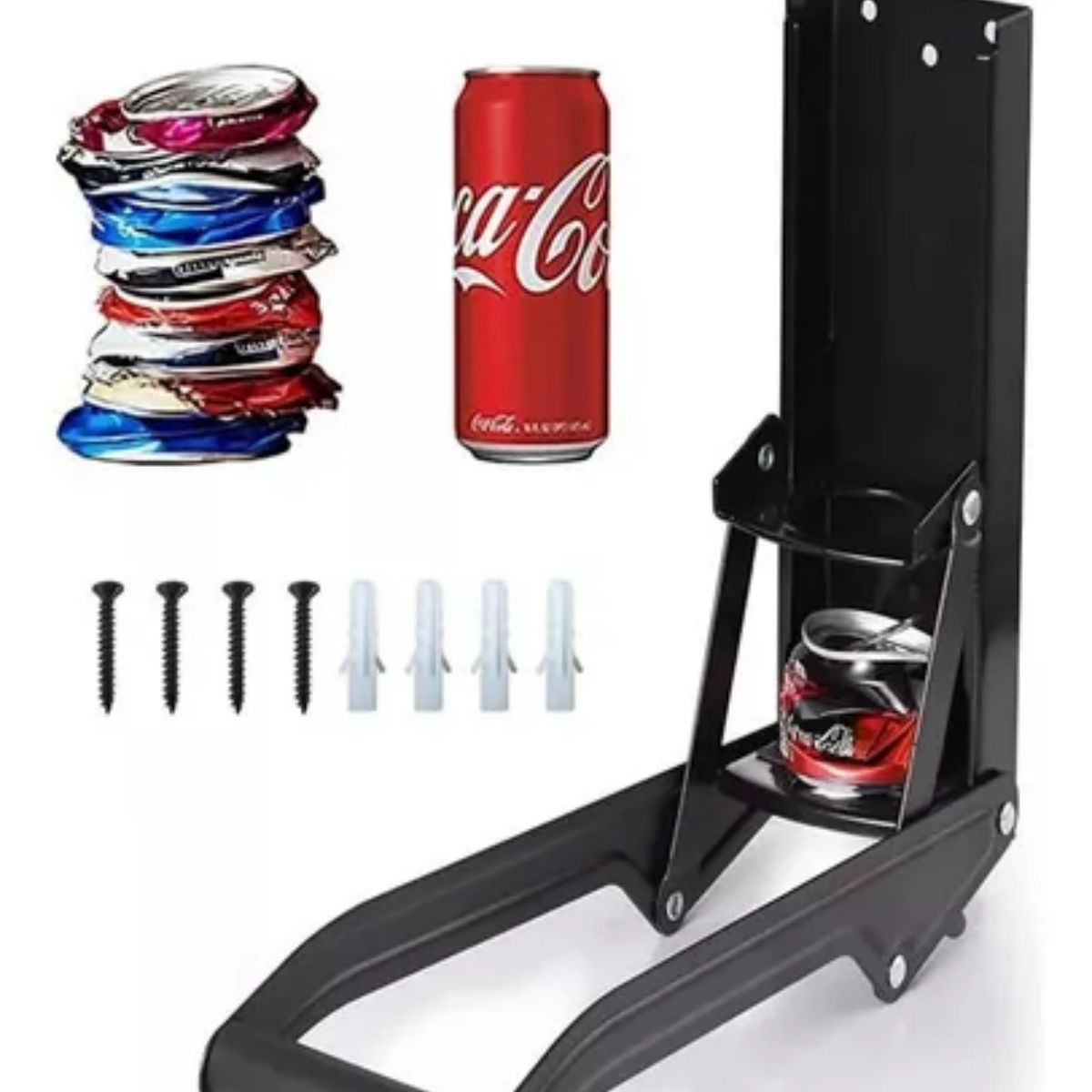 GENERICO - Trituradora De Latas De Aluminio De Alta Resistencia negro