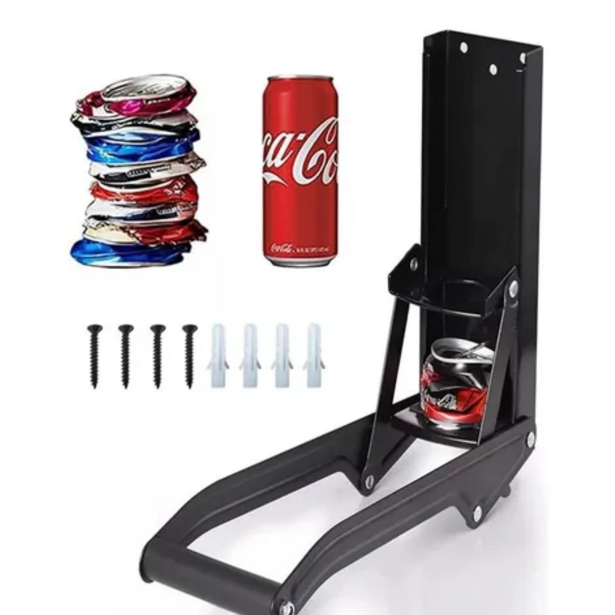 GENERICO - Trituradora De Latas De Aluminio De Alta Resistencia negro
