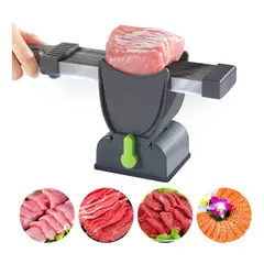 IRM - Cortadora manual de carne fresca rebanadora de alimentos cocina acero inoxidable tierna rebanadas