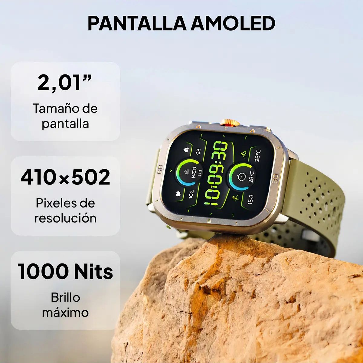 GENERICO - Smartwatch Reloj Inteligente Ultra Amoled Llamadas Labg